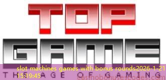 slot machines games with bonus rounds