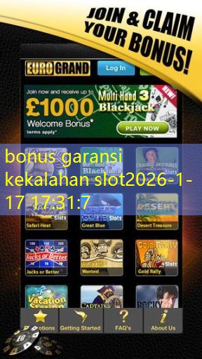 bonus garansi kekalahan slot