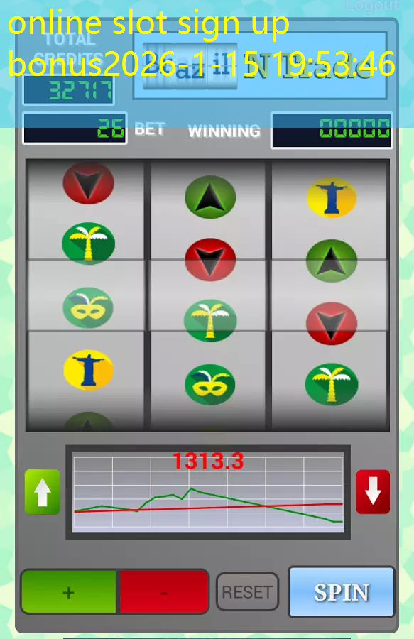 online slot sign up bonus